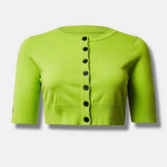 Torrid NWT Warner Bros Beetlejuice Button Up Elbow Sleeve Shrug Halloween - Picture 5 of 6